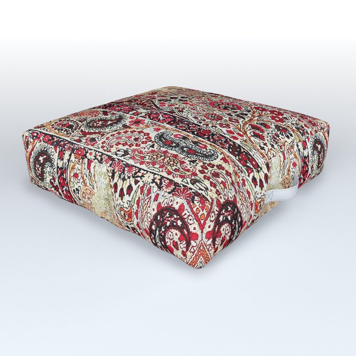 Kerman South Persian Rug Print Outdoor Floor Cushion
