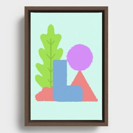 Day on the mountain Framed Canvas