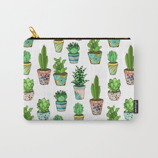 Green cactus Carry-All Pouch