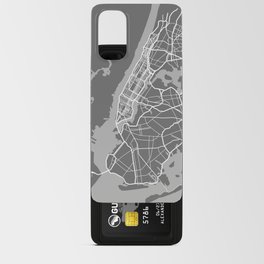 NY gray map Android Card Case