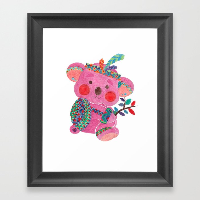 The Pink Koala Framed Art Print