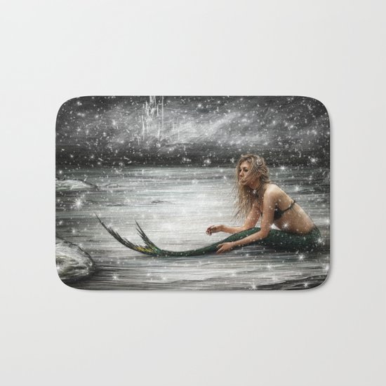 Winter Mermaid Bath Mat