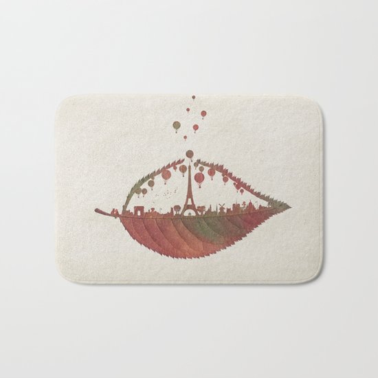 Magical Flight over Paris Bath Mat
