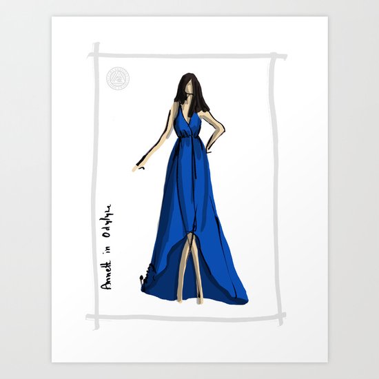 Annette in Odylyne Art Print