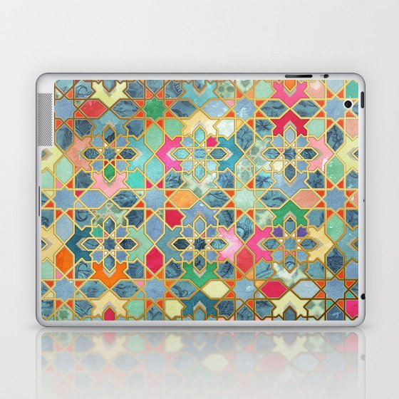 Gilt & Glory - Colorful Moroccan Mosaic Laptop & iPad Skin