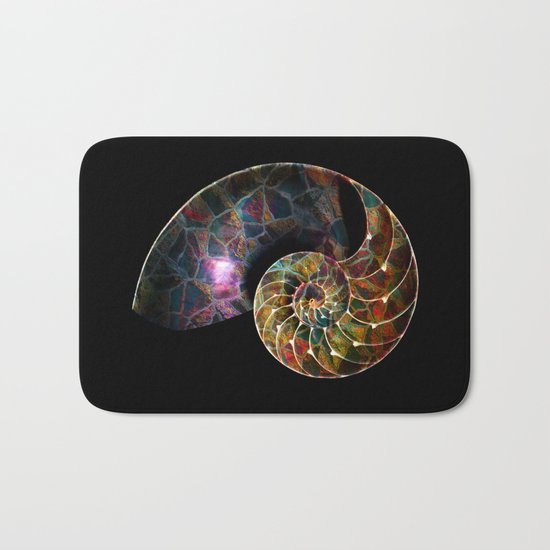 Fossilized Nautilus Shell Bath Mat