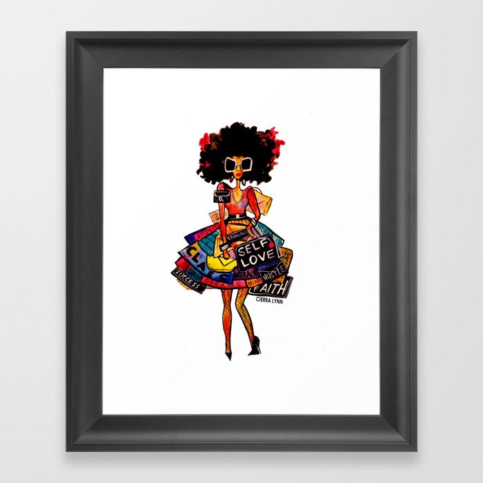I Carry Nothing But My Self Worth Framed Art Print