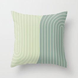 Two Tone Line Curvature XXX Throw Pillow
