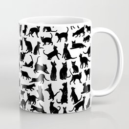 All the Cats Coffee Mug | Trends, Rad, Graphicdesign, Style, Blackcats, Digital, 2017, Pop Art, Pattern, Cats 