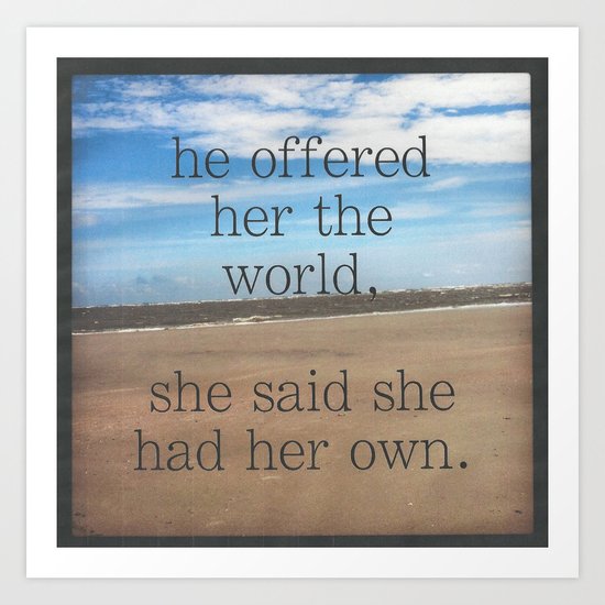 world Art Print