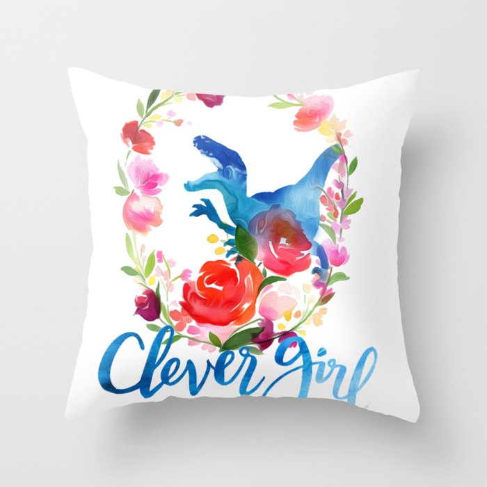 Clever Girl Throw Pillow