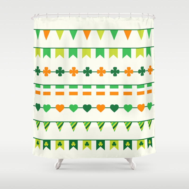Irish Ireland Shamrock Saint Patricks Day Gifts Women Gift Luck Of The Shower Curtain
