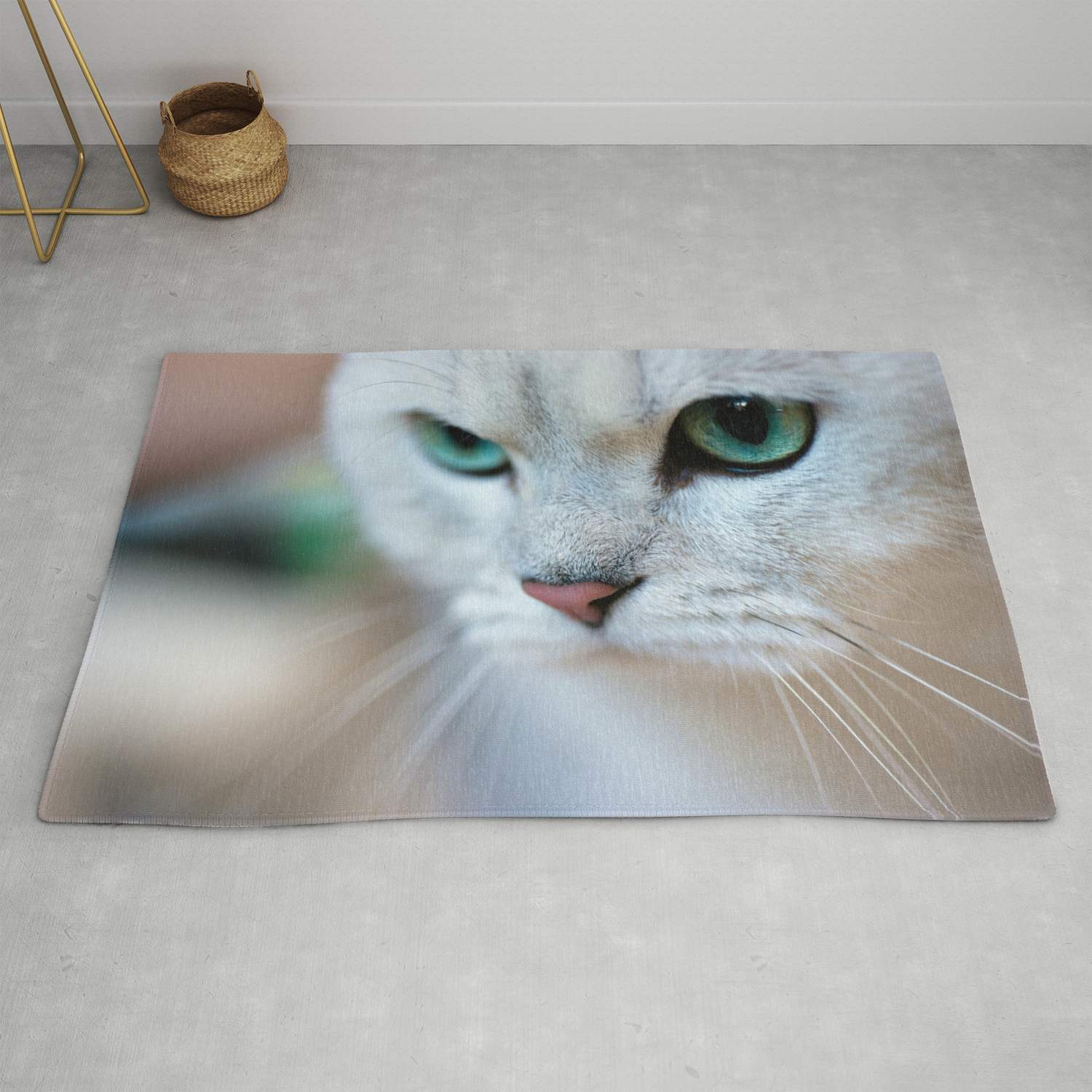 British Shorthair Silver Shaded Chinchilla Cat Rug By Skleznev