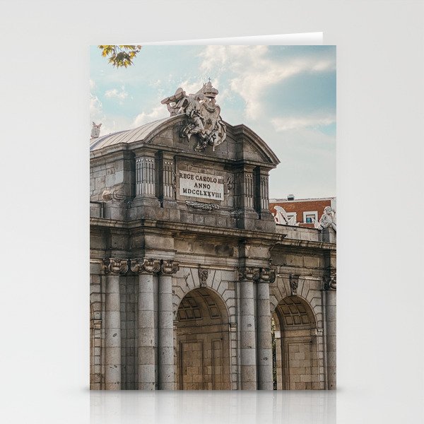Spain Photography - The Beautiful Gate Called Puerta De Alcalá  Stationery Cards