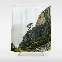 Green Cliff Shower Curtain