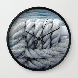Nautical robe knot Wall Clock