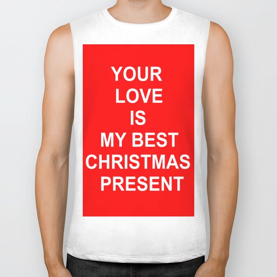 Christmas Red Biker Tank