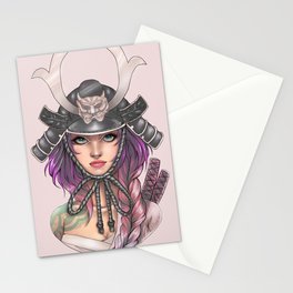 Samurai Girl Stationery Cards