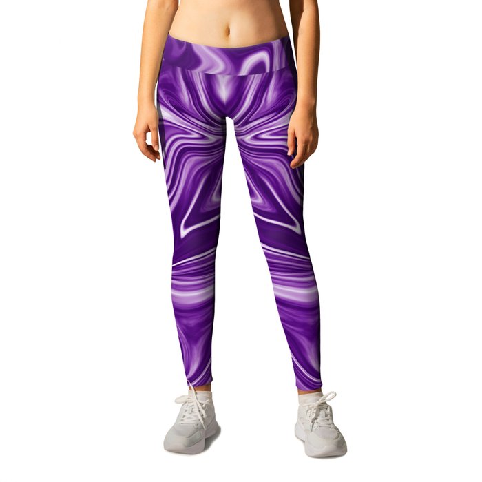 Purple Liquid Leggings