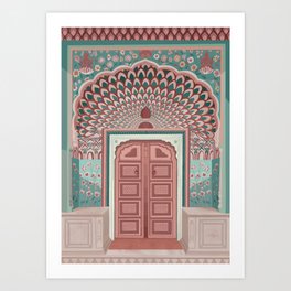 Jaipur Lotus Gate  Art Print