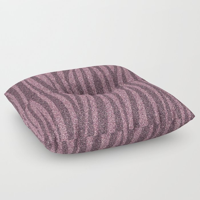 Stripes Pink Glitter Floor Pillow
