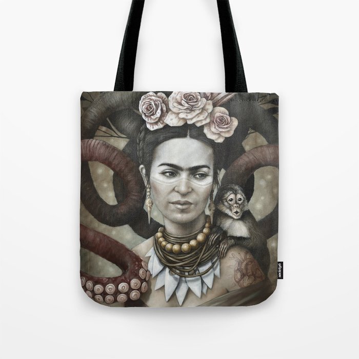 Hommage à Frida Kahlo 3 Tote Bag By Sophiewilkins Society6 Hommage à Frida Kahlo 3 Tote Bag