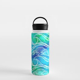 Tropical Joy Waves Water Bottle