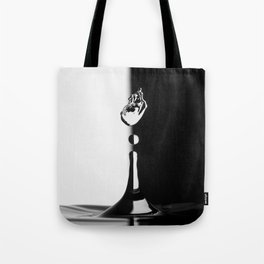 Black & White Water Drop Tote Bag