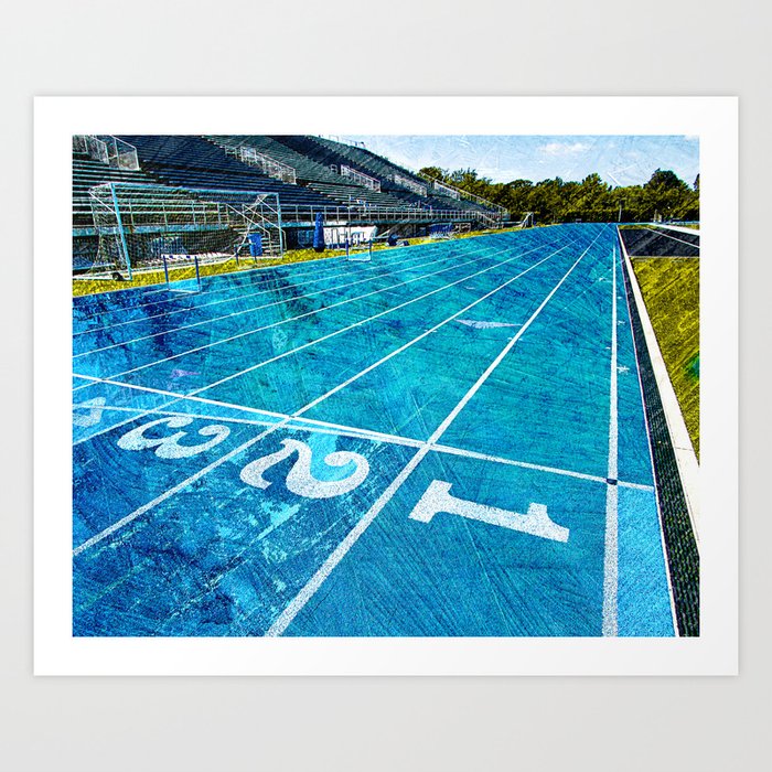 Track and field art print work 1 Art Print by takumipark | Society6