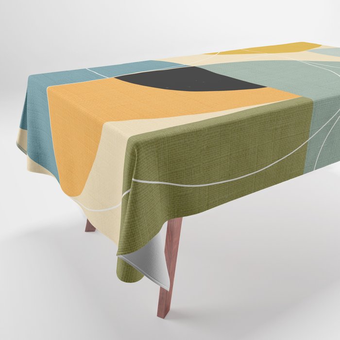 mid century modern winter 1 Tablecloth