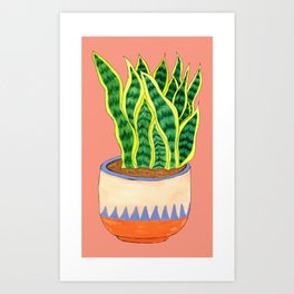 Planty (Pink) Art Print