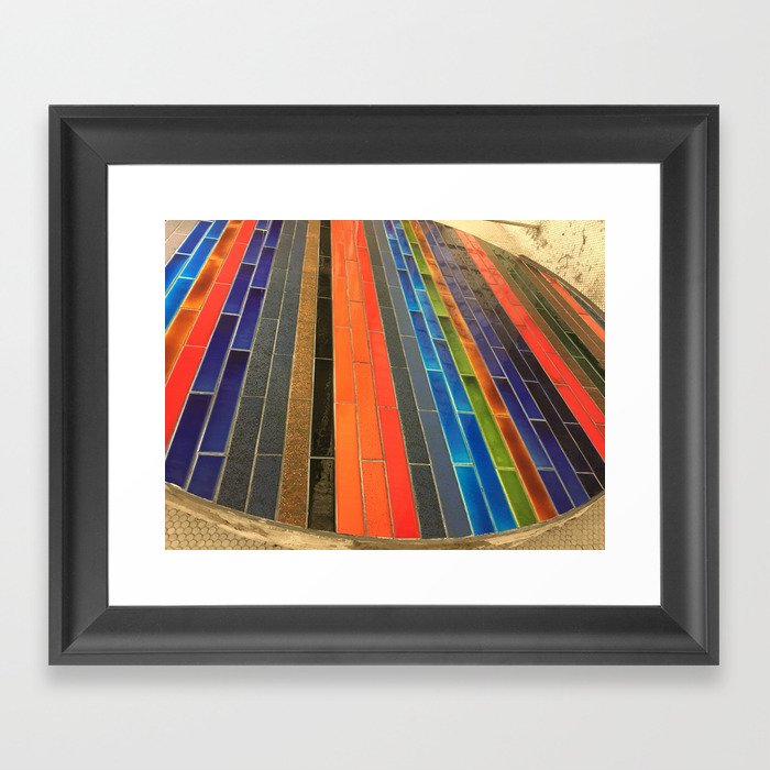 Metro station Framed Art Print