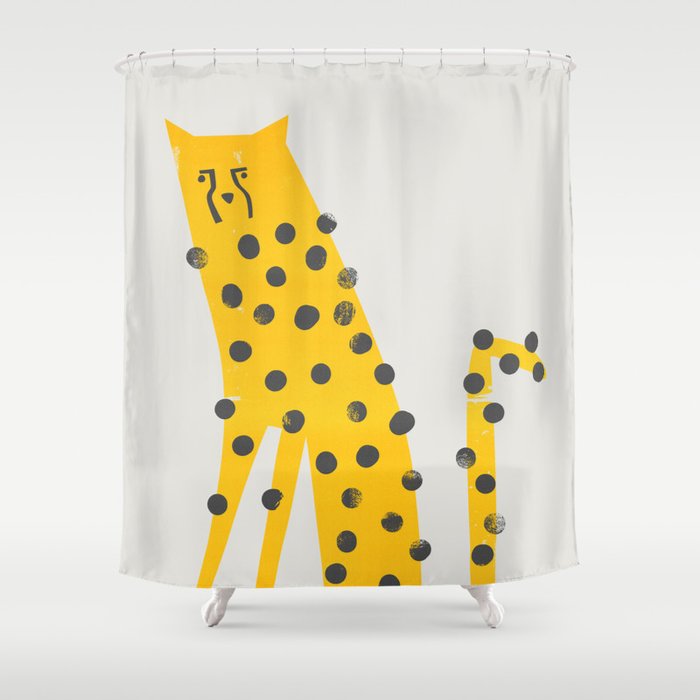 Speedy Cheetah Shower Curtain