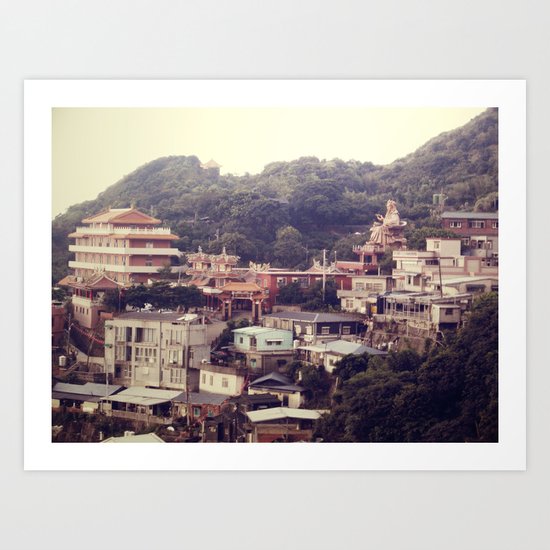Mountain Town Art Print