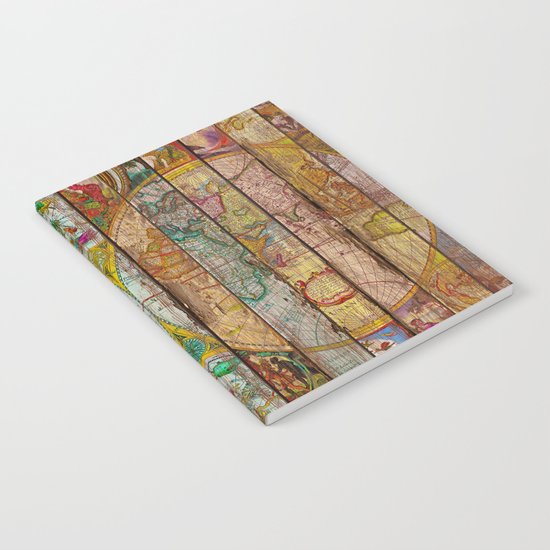 Around the World in Thirteen Maps Notebook
