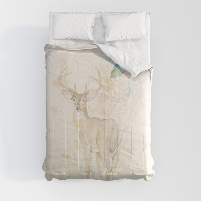 Deer and butterfly Comforter