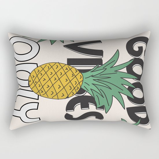 GOOD VIBES ONLY Rectangular Pillow