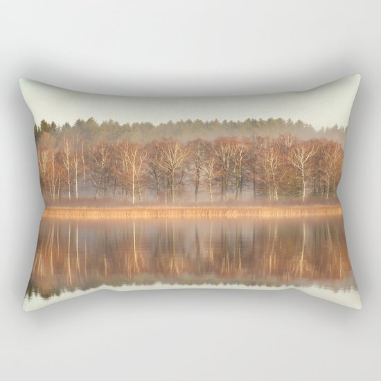 Foggy Reflection Rectangular Pillow