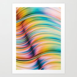 Day Wave. Abstract Art Art Print