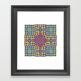 Brite Combo (Acrylic Painting on Paper No. 4) Framed Art Print
