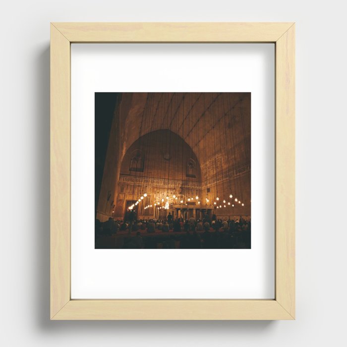 Ancient old mosque Recessed Framed Print