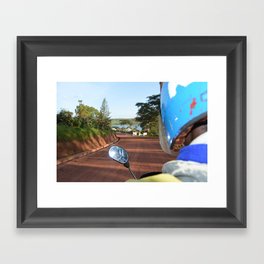 Overexposed Moto Taxi Framed Art Print