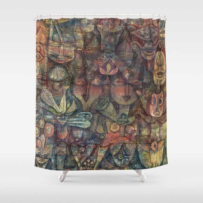 Paul Klee Strange Garden 1923 Shower Curtain