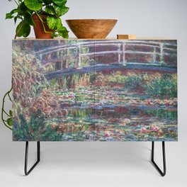 Monet, Pond with water lilies - Pink harmony or nympheas 8  water lily Credenza