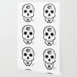 Valdemar the Vampire Sugar Skull - Quirky Wallpaper