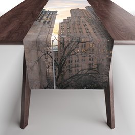 Architecture in NYC at Sunset | Travel Photography Table Runner