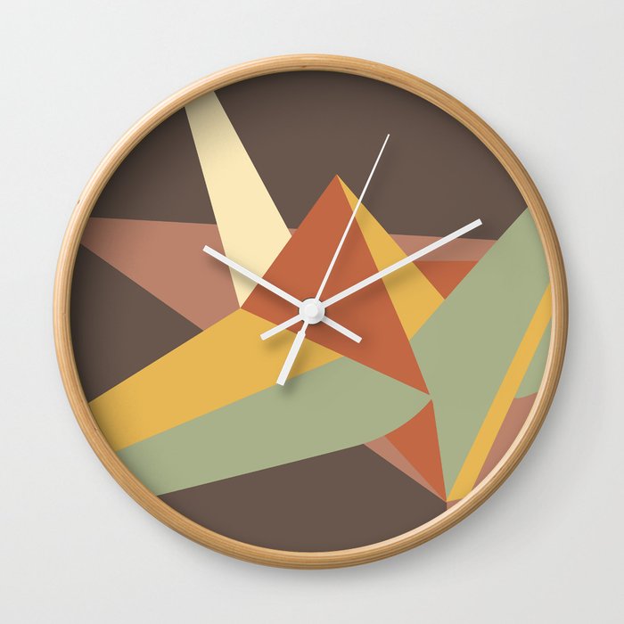 Abstract Crane Wall Clock