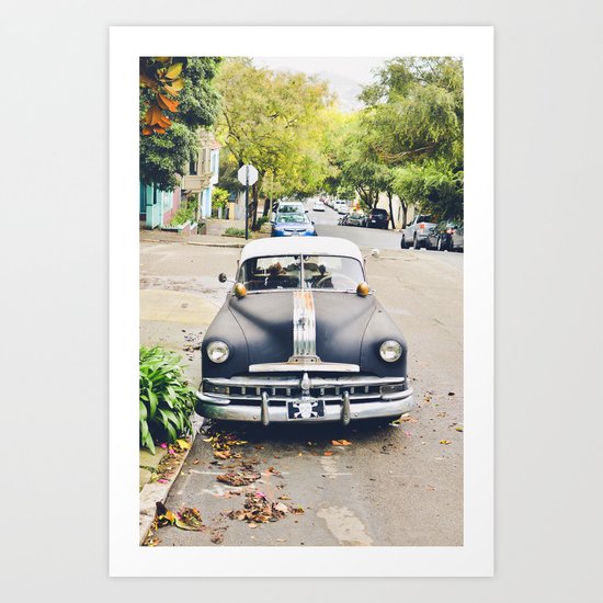 Vintage Cars of San Fran 1 Art Print