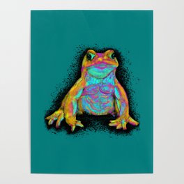 Colorful Tough Toad Poster