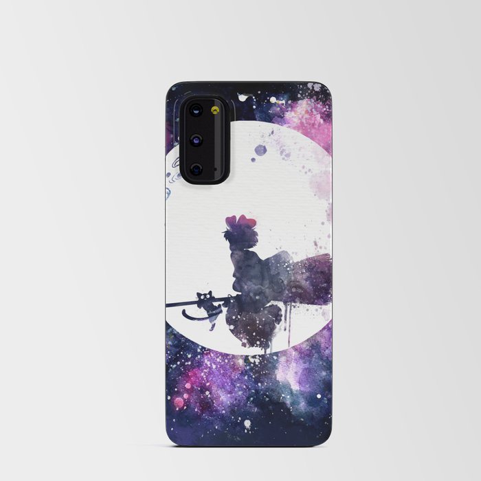 Kiki & Jiji Flying Over The Moon Kiki's Delivery Service Android Card Case